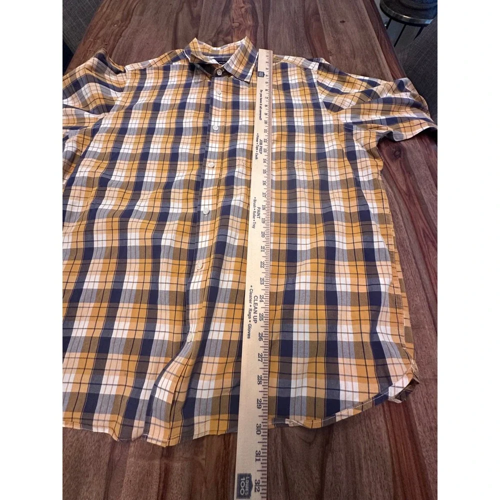 Banana Republic Soft Wash Button‎ Down Shirt Mens XL Plaid Long Sleeve Casual